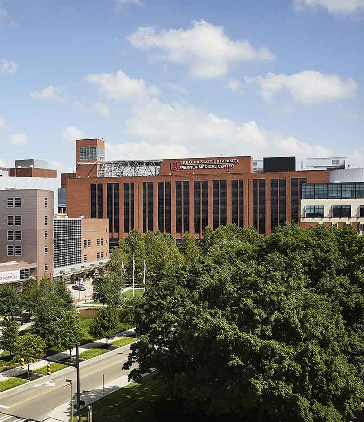 Arial view Ohio State University Hospital