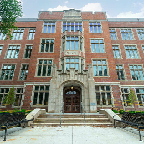 Exterior of Hamilton Hall