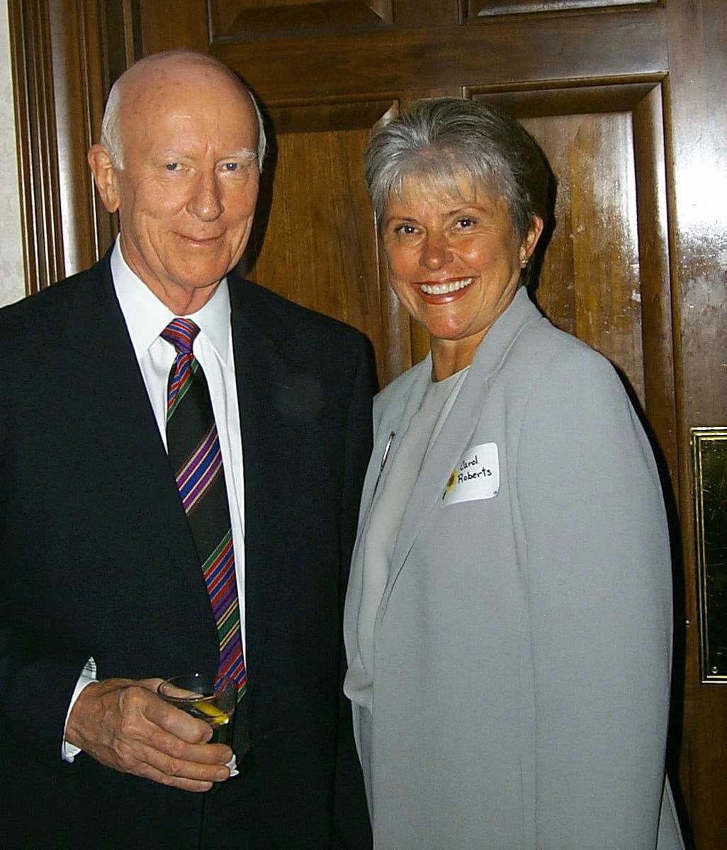 John Roberts with wife