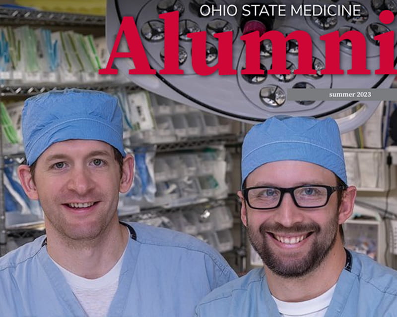 Summer 2023 OSUCOM Alumni magazine cover: Siblings in Medicine
