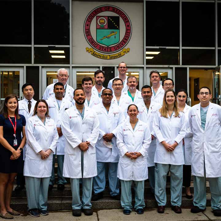 Cardiothoracic Surgery Integrated Residency residents in front of Meiling