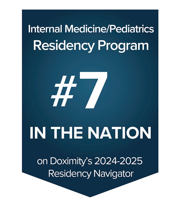 Internal Medicine and Pediatrics Doximity rating. 