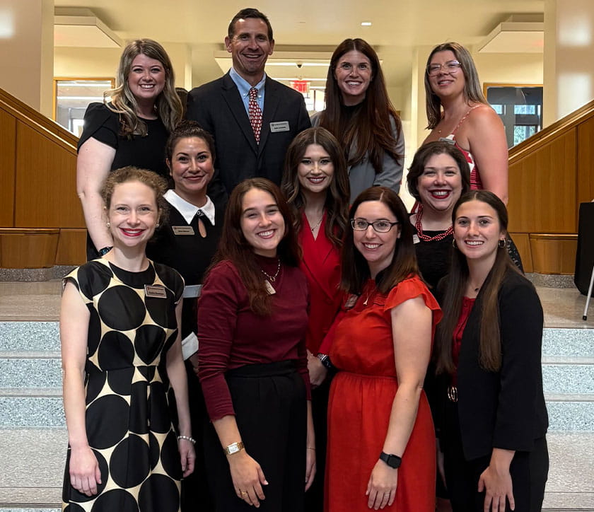 Top Row, Left to Right: Abigail Krummel, Kyle Lavetsky, Rachel Schreier, Megan Frilling Middle Row, Left to Right: Rikki Barton, Kyrsten Robinette, Alyssa Grovemiller Bottom Row, Left to Right: Emily Dunklee, Grace Blanchong, Danielle Stackus, Maya Weber Not Pictured: Bushra Sandhu