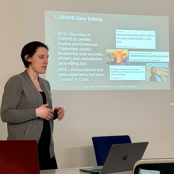 Naomi Scheinerman presents "AI Genetics and Genomics: Charting its Ethical and Political 
Trajectory”.