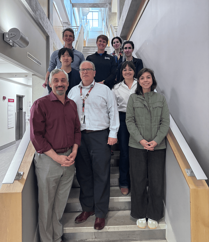 R01 101 group photo on the stairs