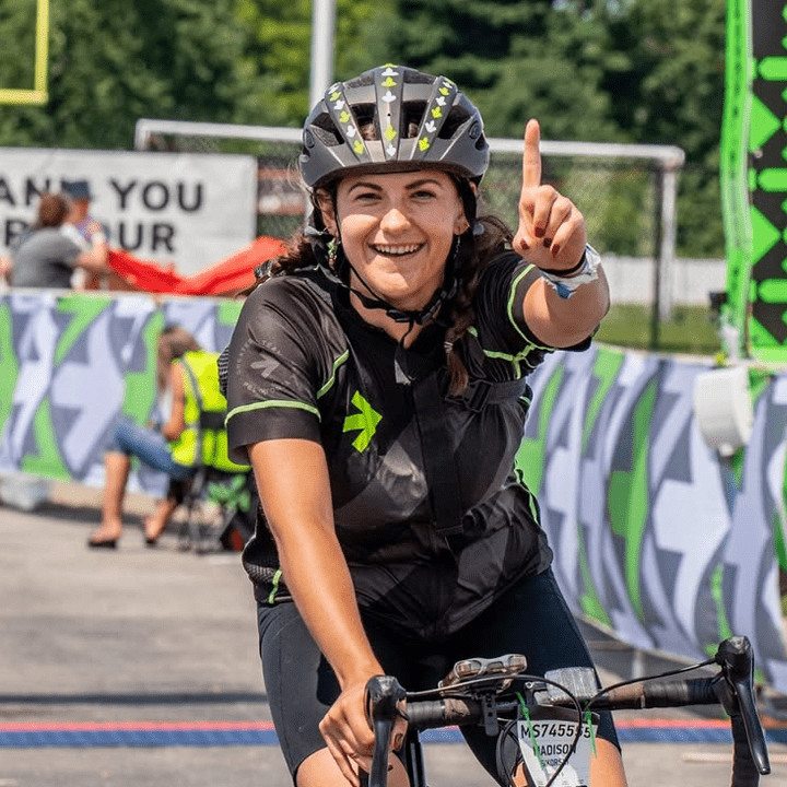 maddie on bike