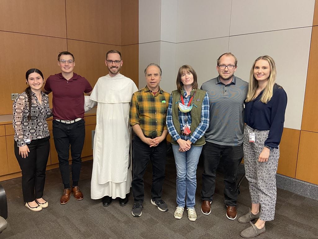 2022-23 trainees: Dina Hafez, Riley Kolb, Mannes Matous, John Oberdick (co-director), Kris Martens (co-director), James Bentley, Melina Seng