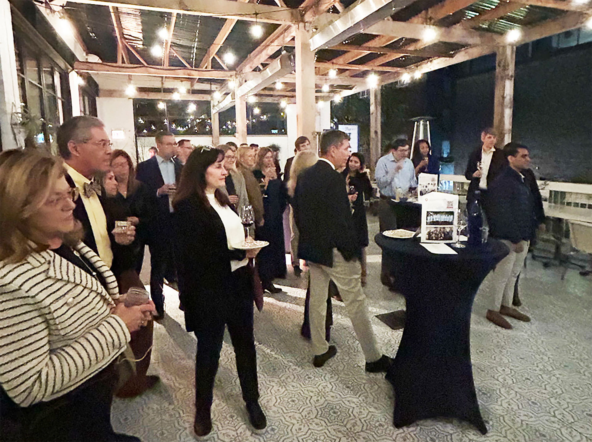 people standing in outdoor reception