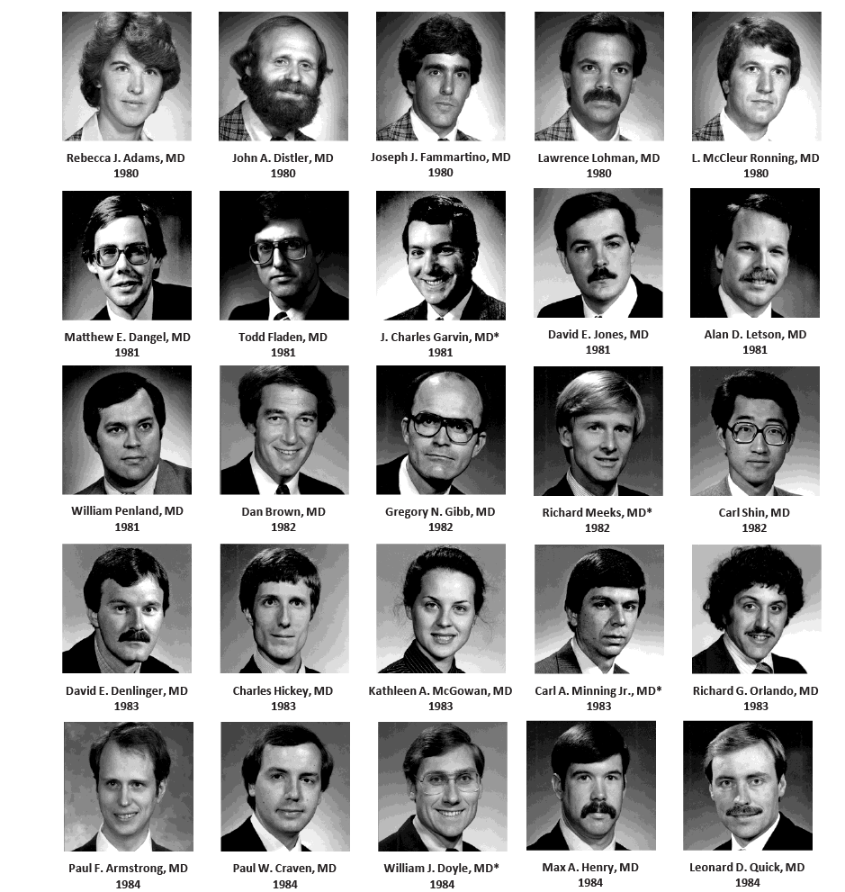 resident graduation photos '1980s