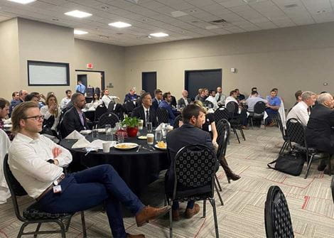 Event room with audience for 8th Annual Michael J. Patzakis, MD Endowed Lectureship