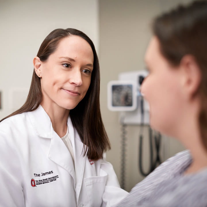 Dr. Haring with patient