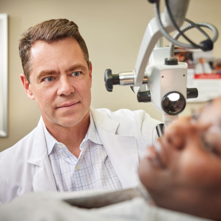 Oliver Adunka, MD with patient