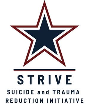 Suicide and Trauma Reduction Initiative Logo with Navy Blue Star