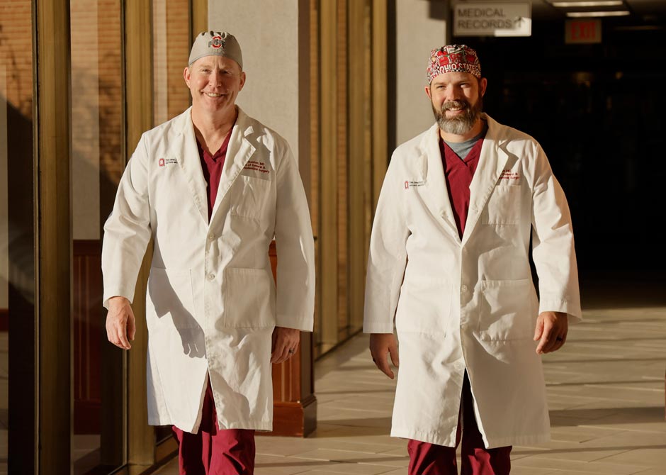 surgeons walking down a hallway