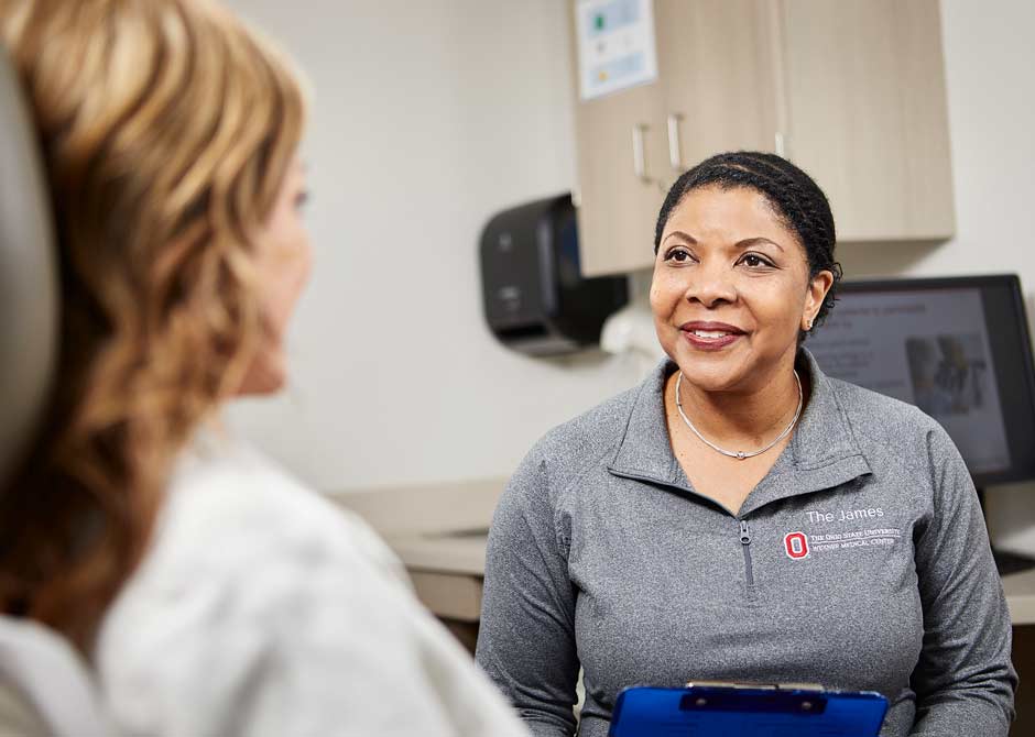 Doctor and patient conversation