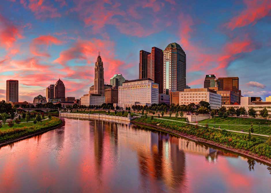 Columbus, Ohio city downtown skyline