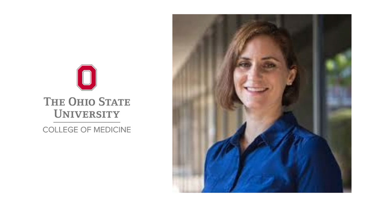 Image of The Ohio State University College of Medicine logo and Leah Pyter