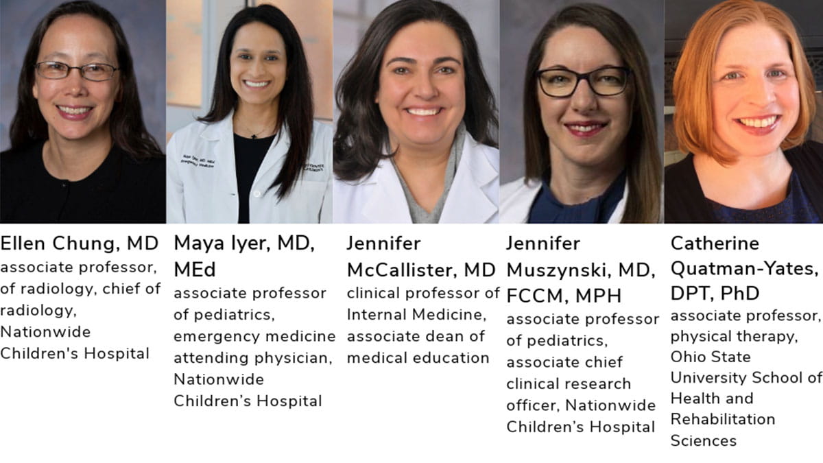 From left Ellen Chung, Maya Iyer, JenniferMcCallister, Jennifer Muszynski, and Catherine Quatman-Yates