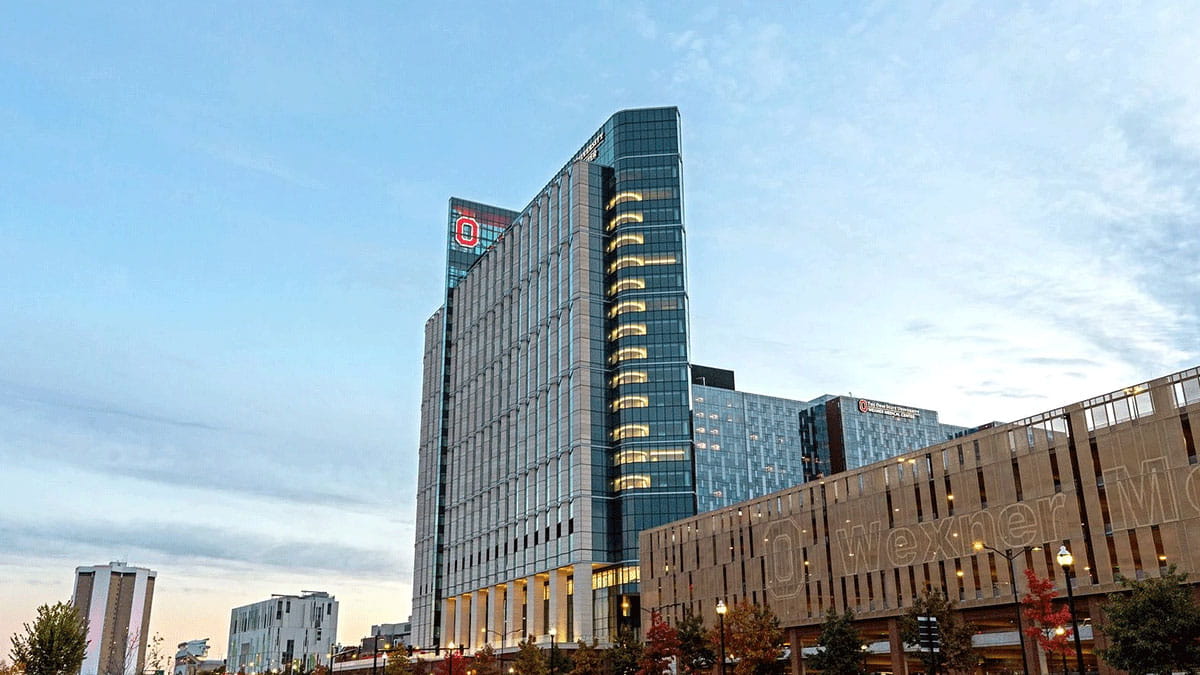 Image of the exterior of University Hospital building