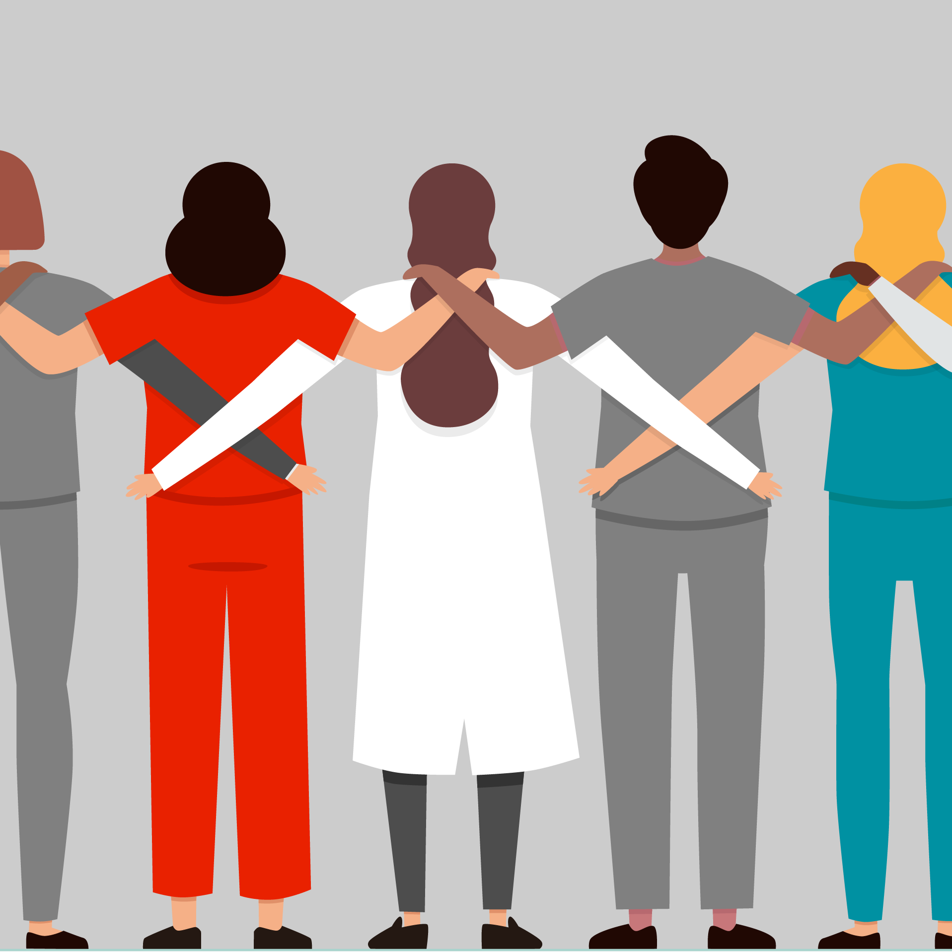 People holding hands