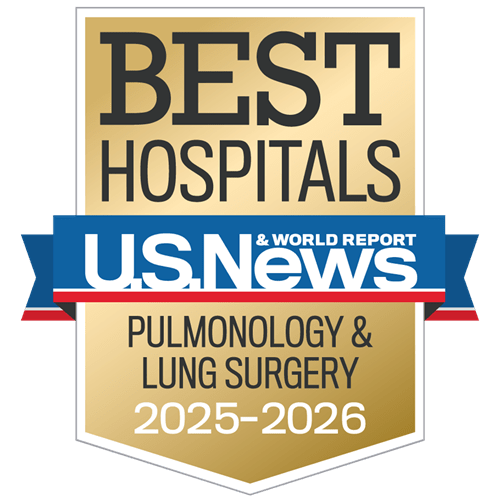 Pulmonology and Lung surgery USNWR badge