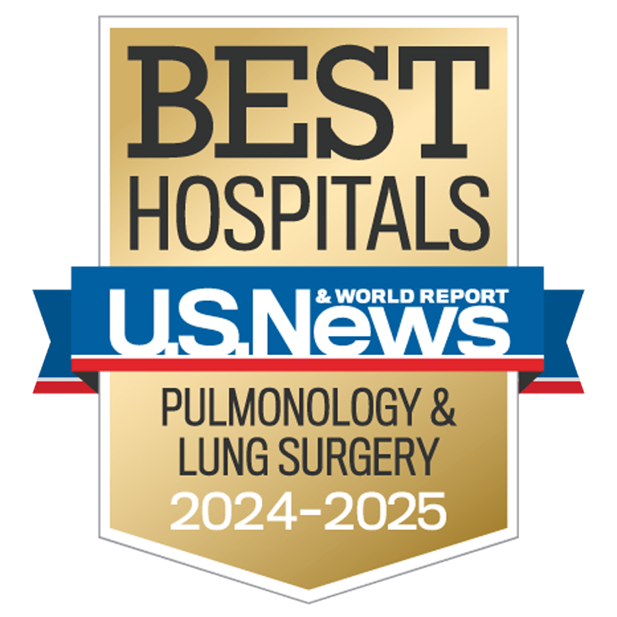 Pulmonolgy and Lung surgery USNWRbadge
