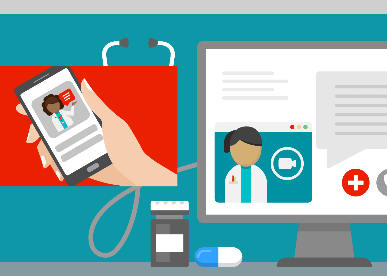 Image of a video visit appointment