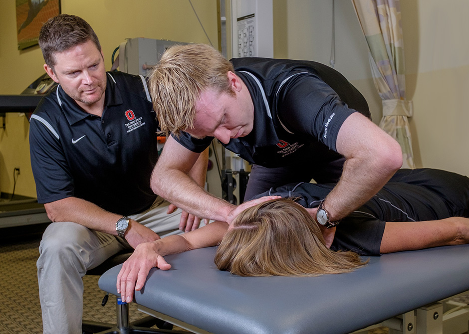 Physical Therapist Treating Neck