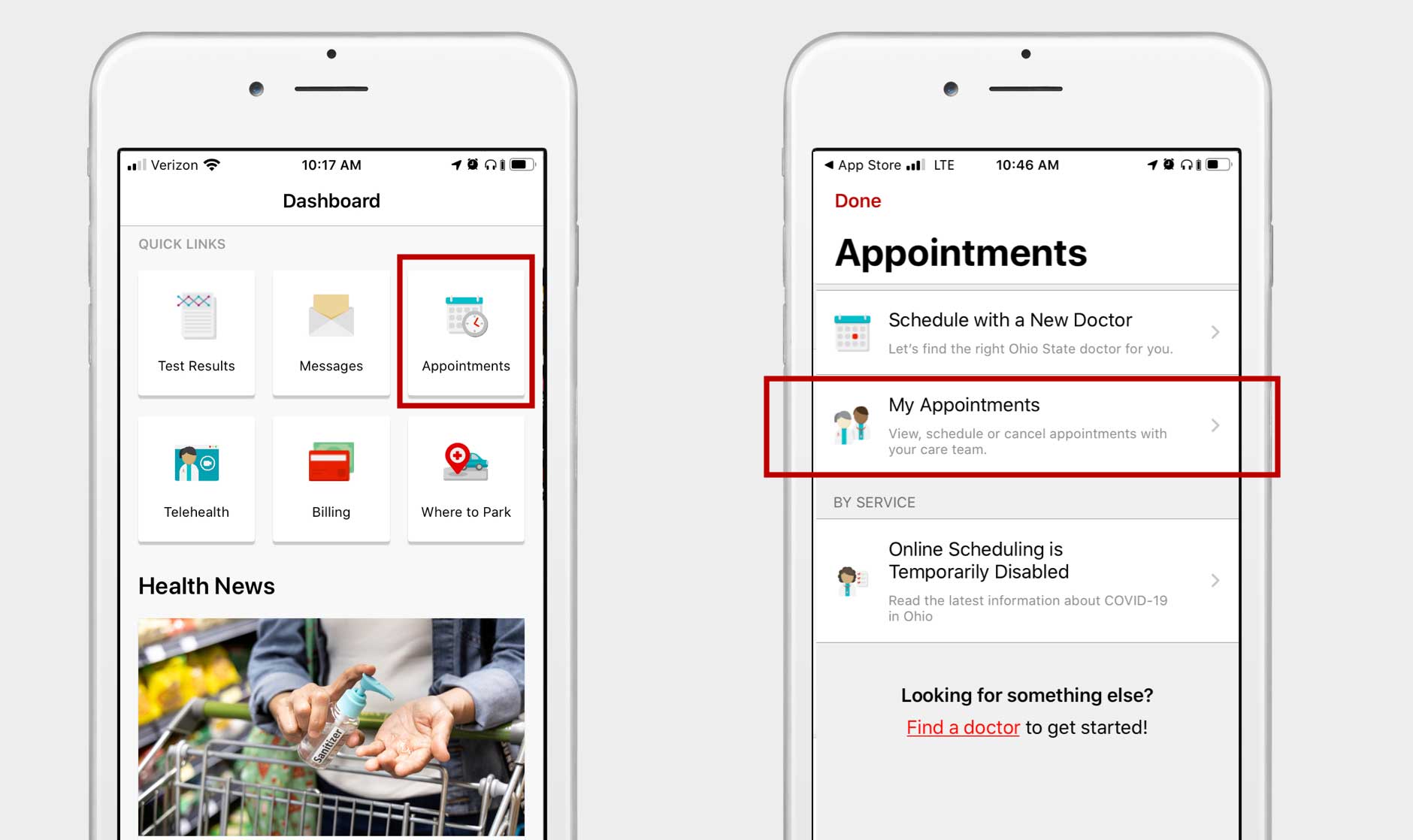 2- MyHealth Appointments