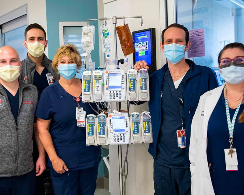 A group of nurses in the ER