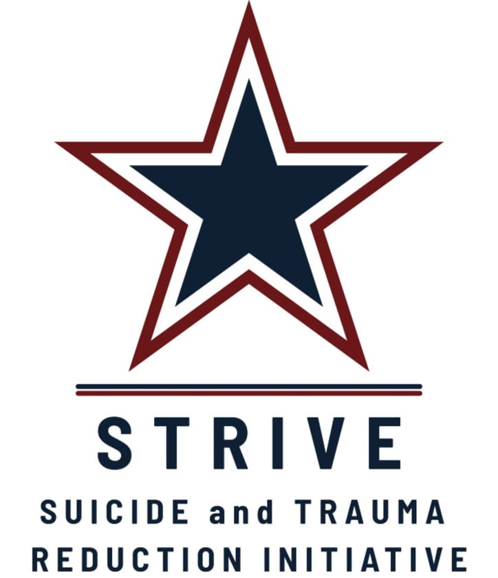 Suicide and Trauma Reduction Initiative Logo with Navy Blue Star